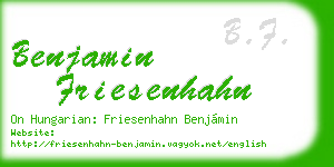 benjamin friesenhahn business card